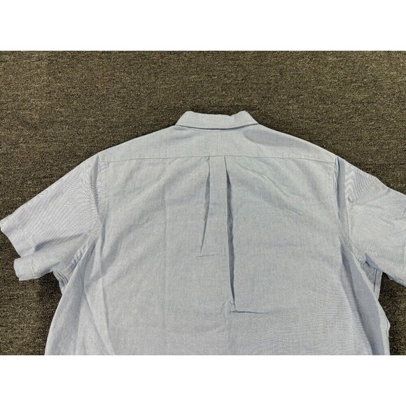 Polo Ralph Lauren Shirt Mens 2XL XXL Blue Button Down Short Sleeve Classic Fit - Picture 10 of 11